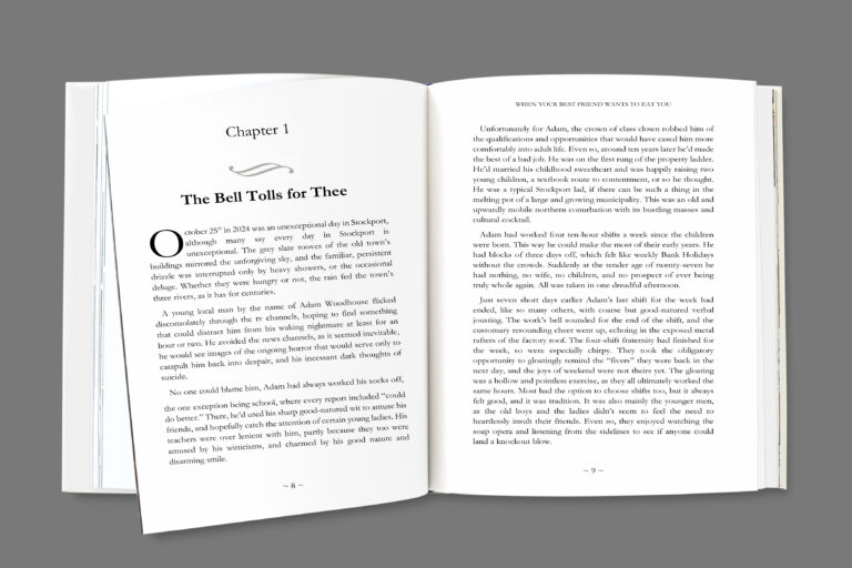 Magazine mockup with a blank space